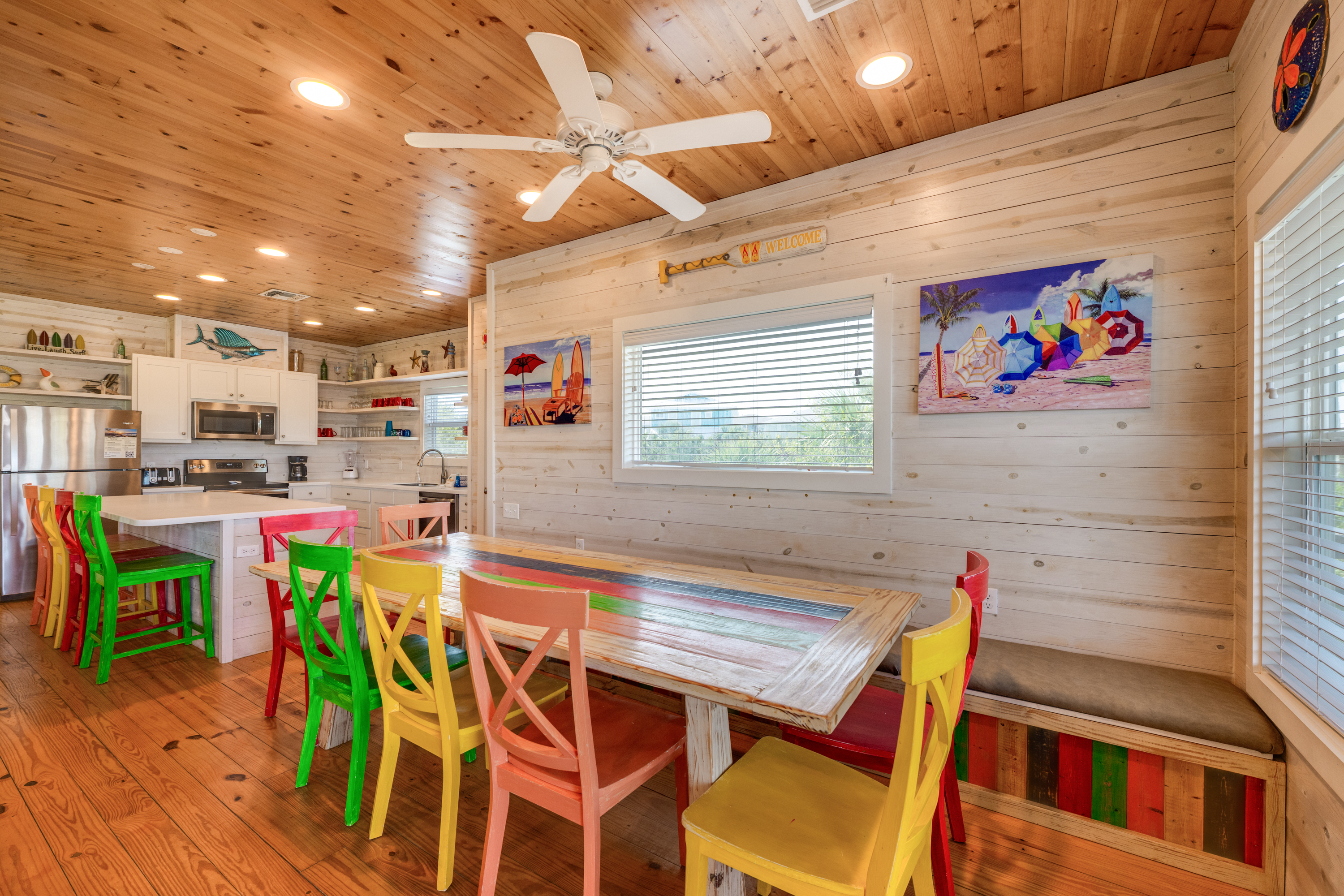 stunning dining space that seats everyone comfortably