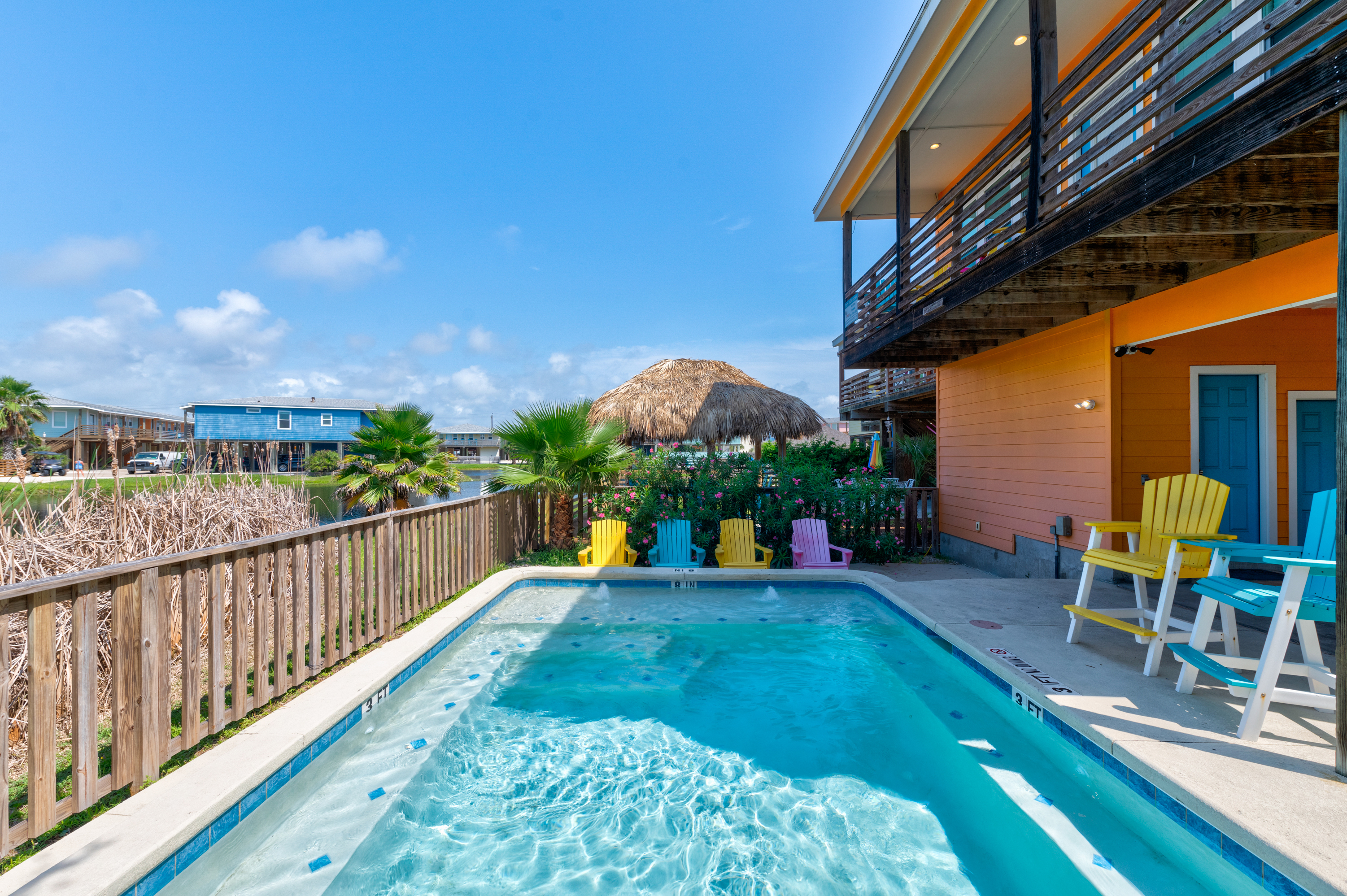 Unwind in your private pool oasis