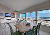 Views of beachfront from the dining area