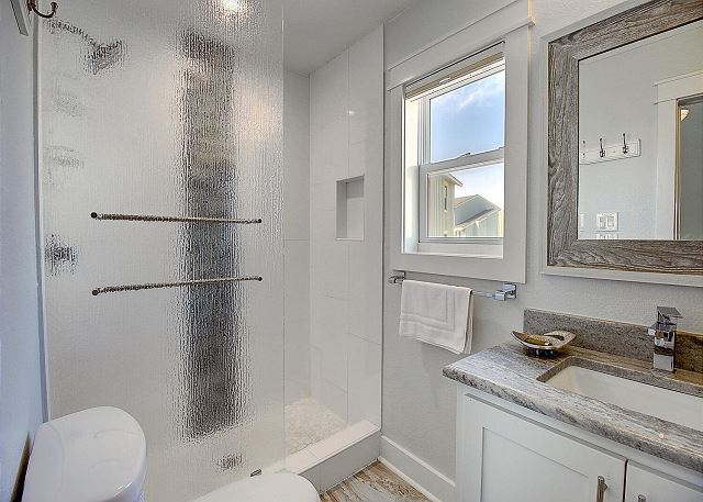 Second King Bedroom with walk in shower
