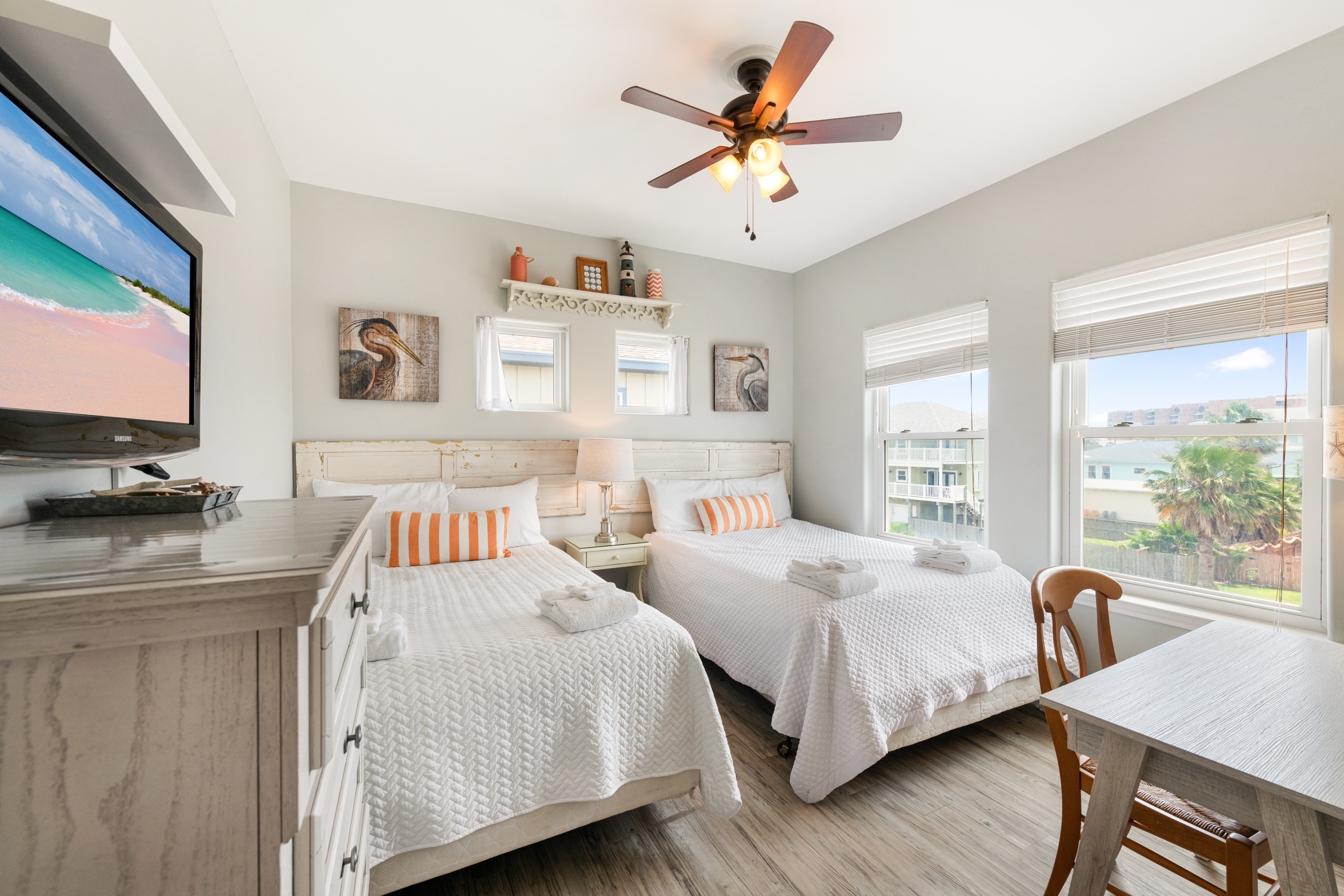 Relaxation for all—two full beds with TV for ultimate downtime