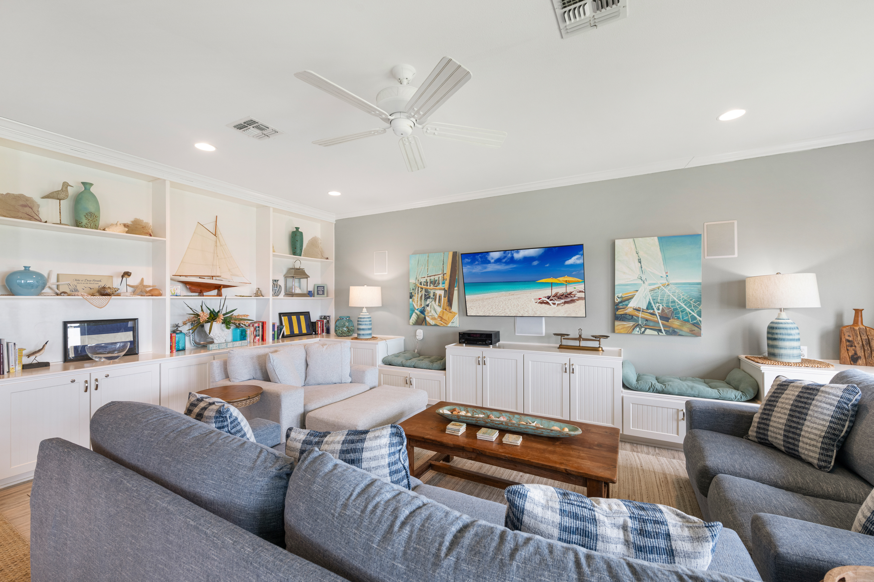 Reel in Some Relaxation - Your mounted TV is ready for movie nights after a day on the water 
