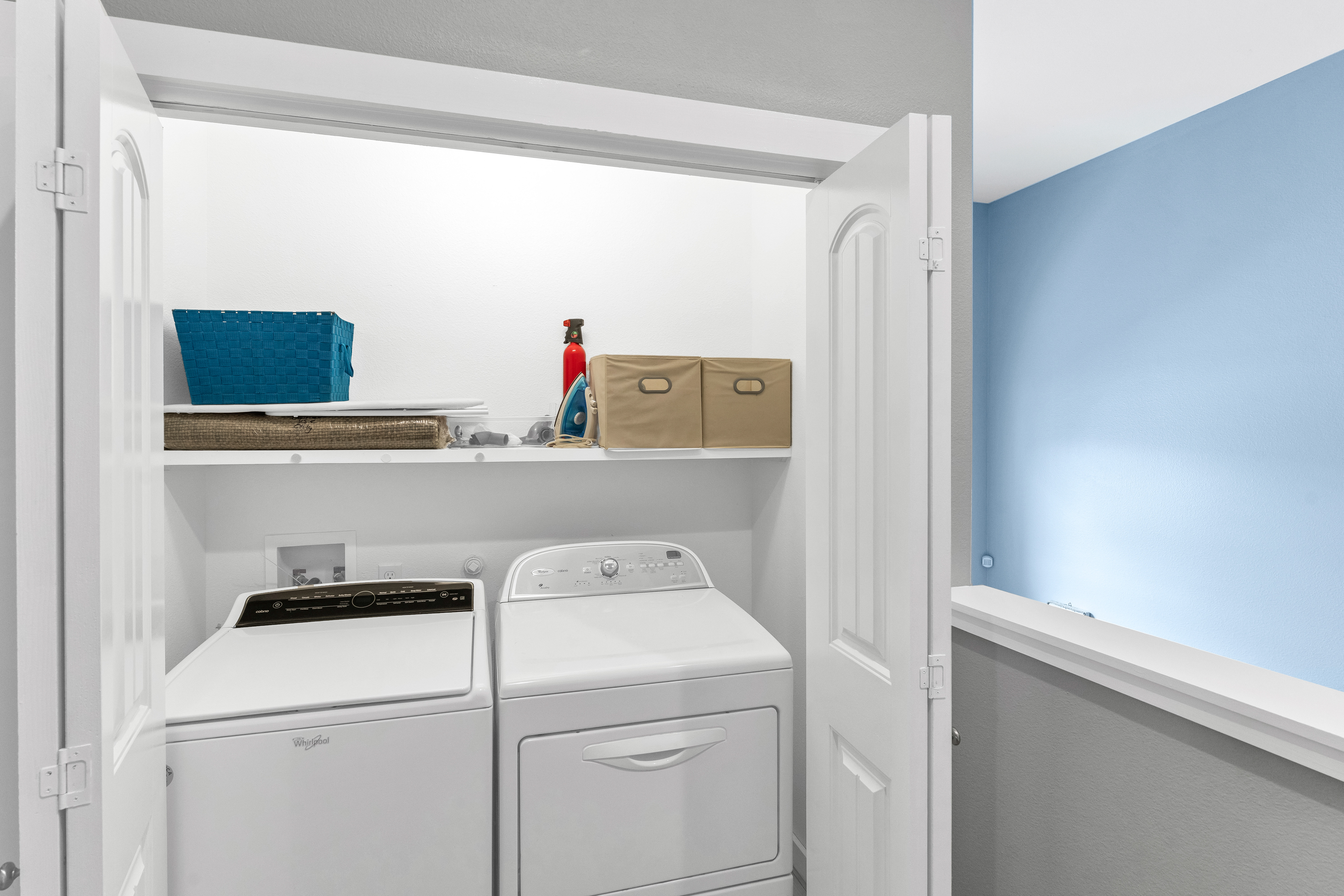 Stay Fresh from Check-In to Check-Out with your in unit washer and dryer