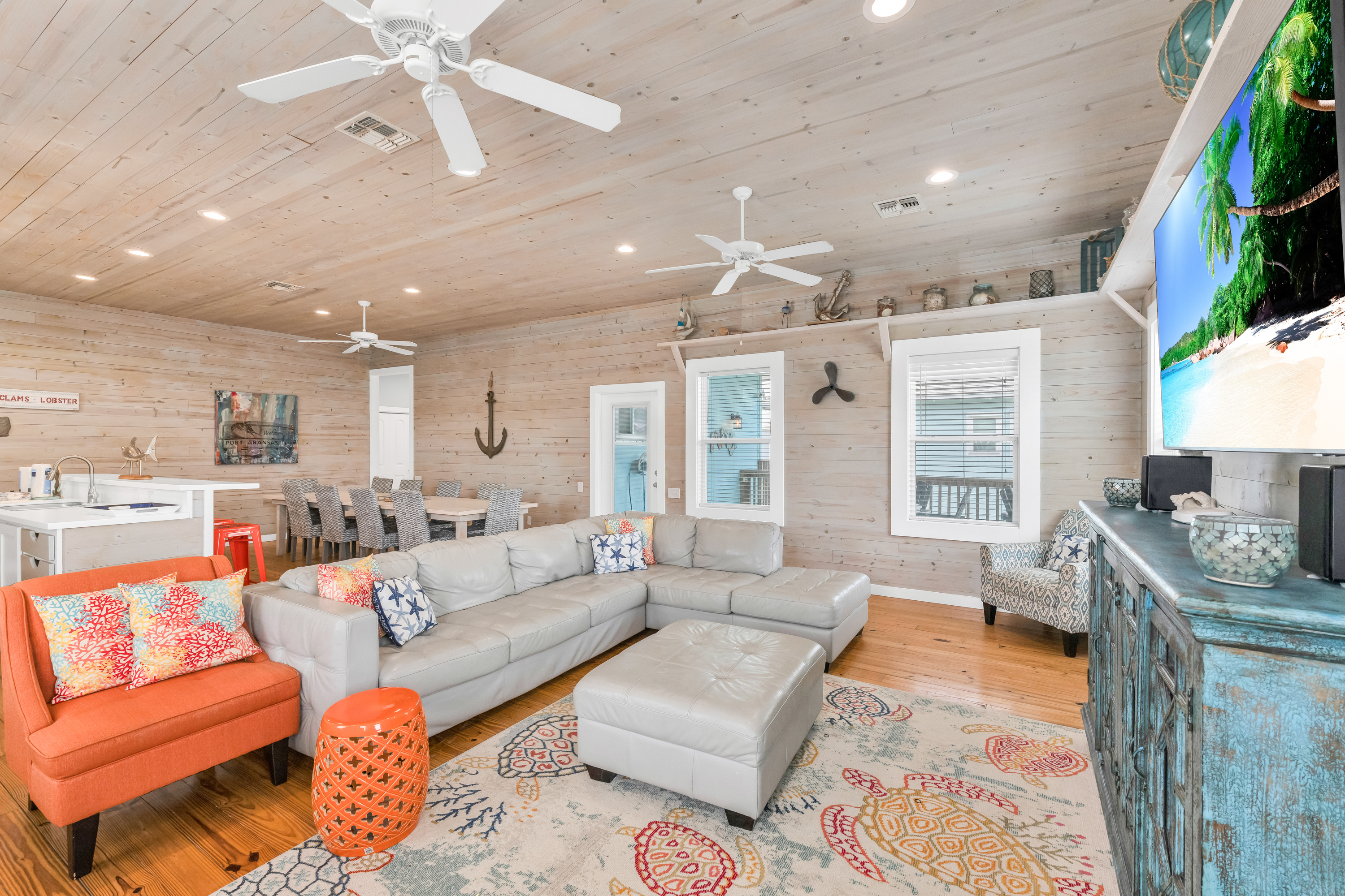 Spread out for movie marathons or cozy story time on the big sectional