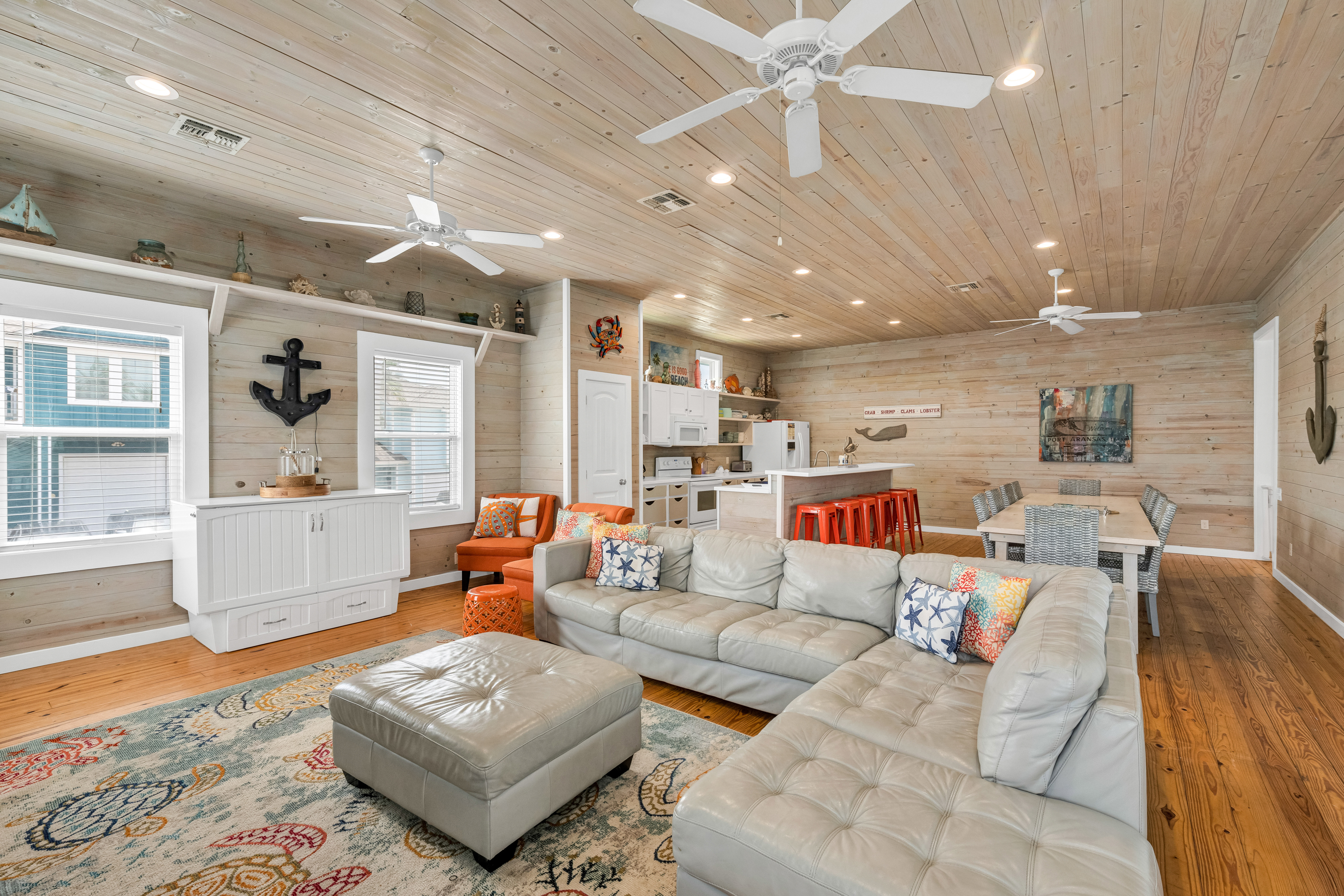 Use the open layout for group dinners, game nights, or morning coffee catch-ups.