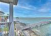 View of the pier from shared balcony