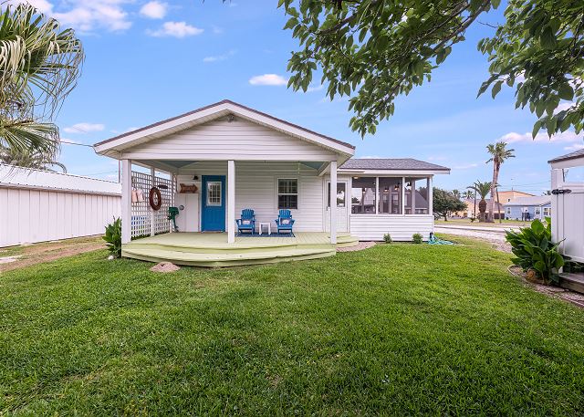 Back porch with seating