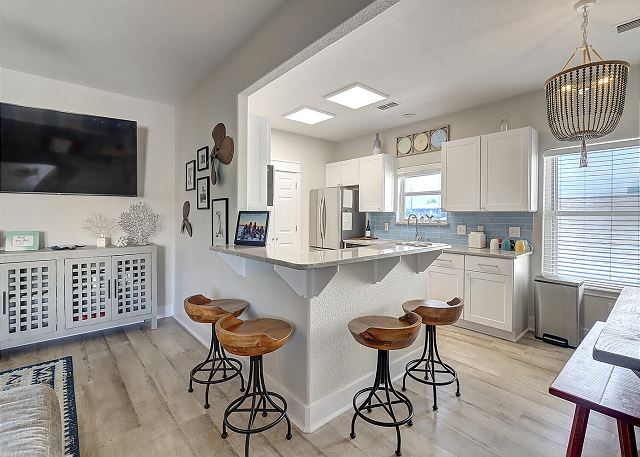 Upstairs living / kitchen area