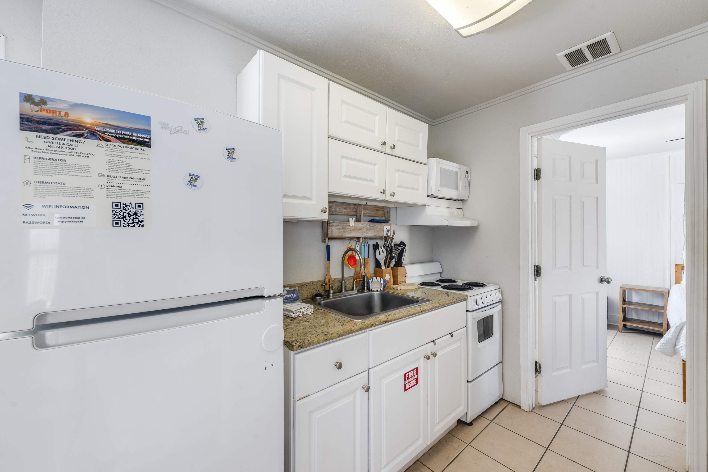 Savor the convenience of this compact kitchen