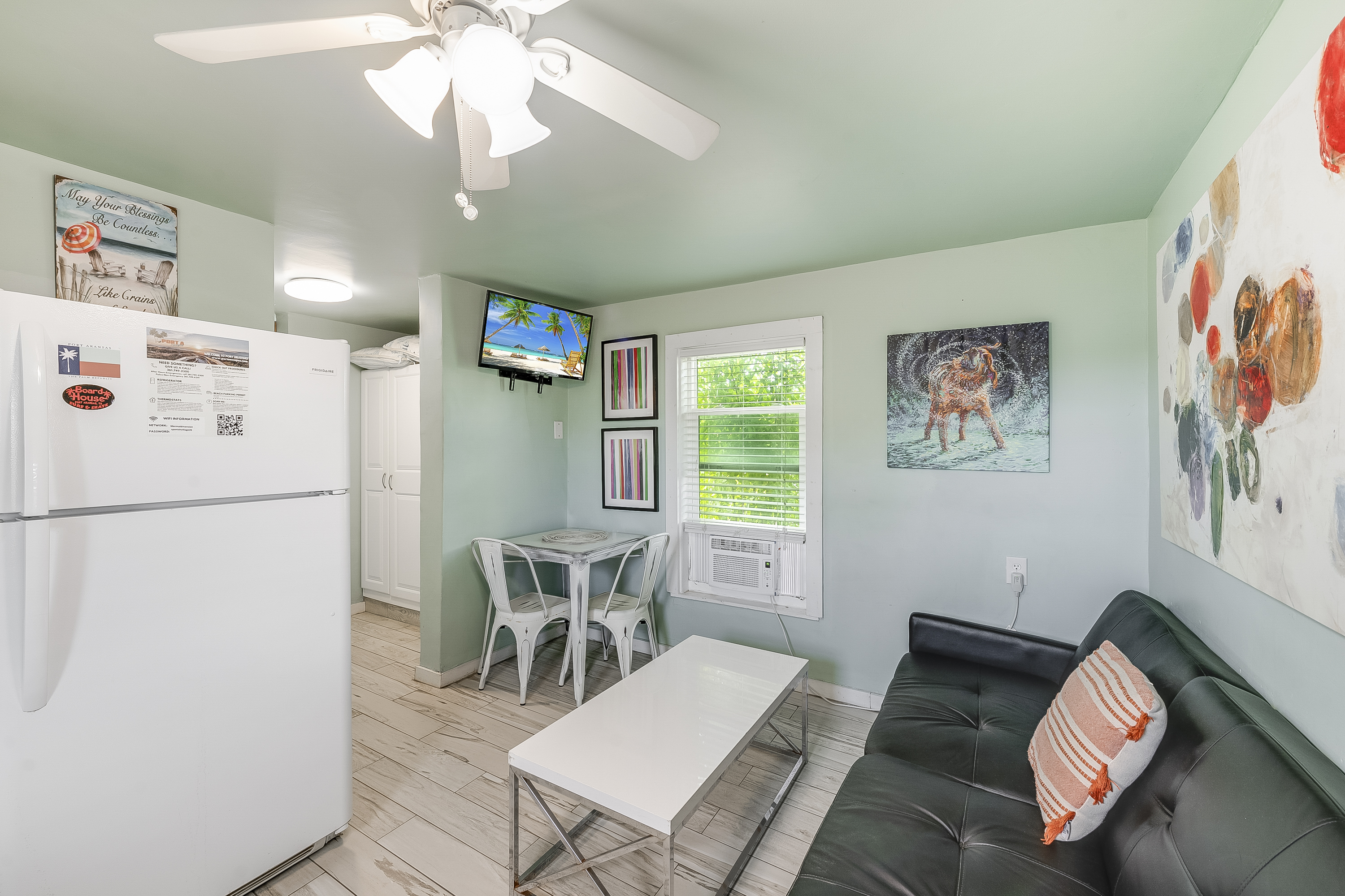 “Small space, big charm—your beachside hideaway awaits.”