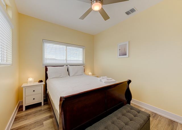 Second bedroom with Queen bed.  Cozy accommodations!