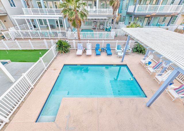 Aerial view of private pool