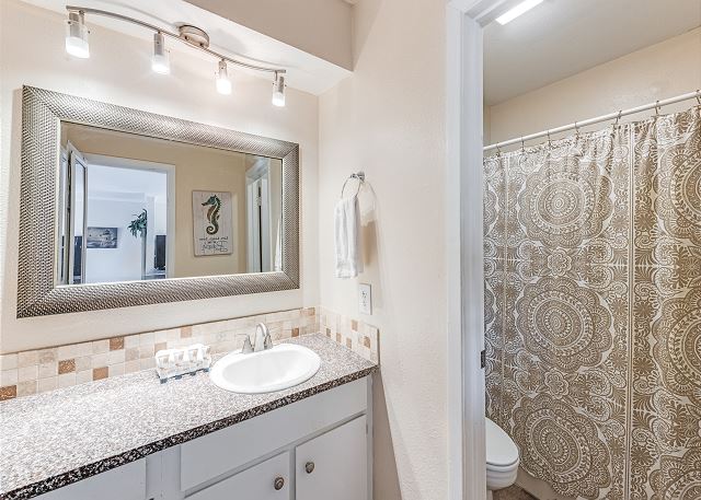 Bathroom with tub