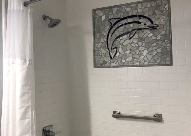 Beautiful art in the shower