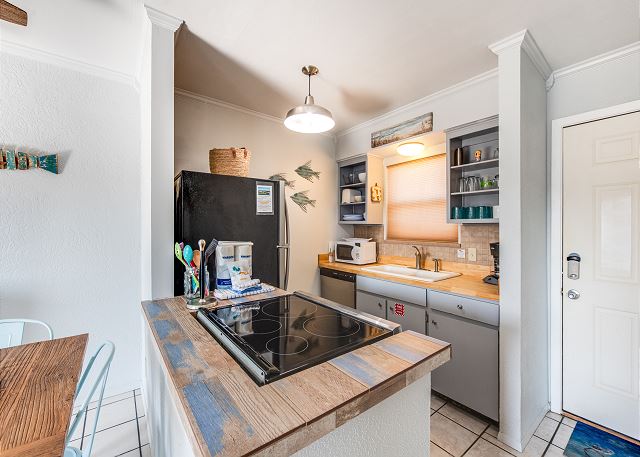 Kitchen and front door