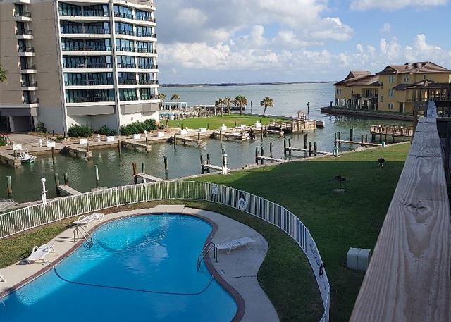 View of the pool and Channel from the deck!