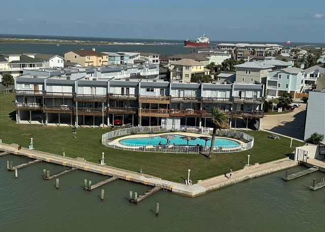 Bay Tree has a large community swimming pool, boat slips for rent, and spacious balconies with views of the intercoastal waterway.