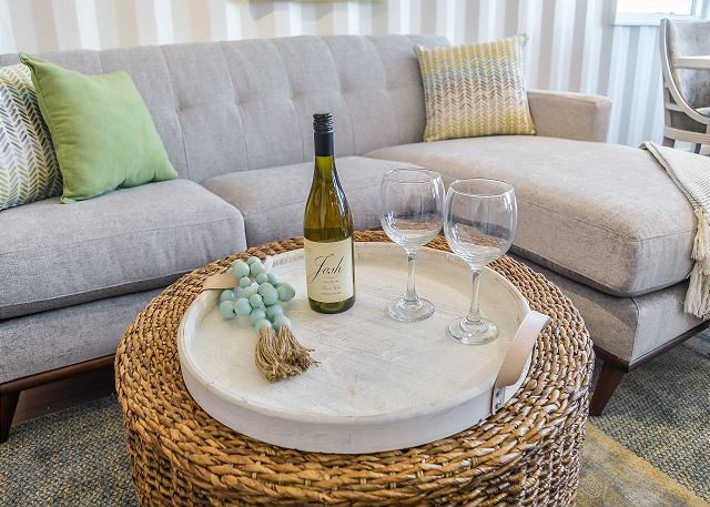 Enjoy some wine in the living room!