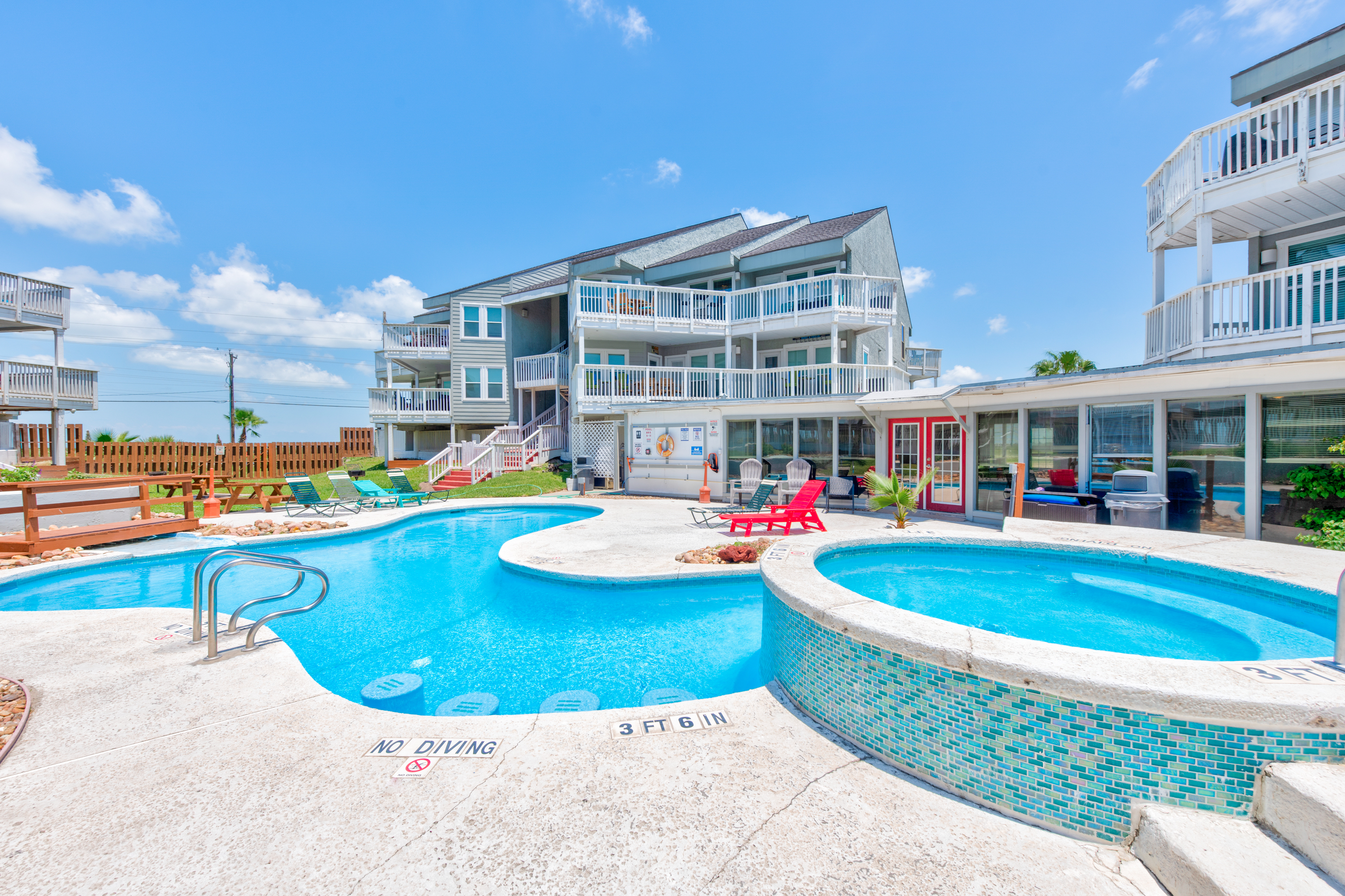 Community pool and hot tub