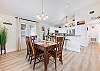 Kitchen and dining area