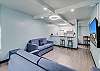Two sleeper sofas in living room