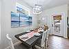 Natural light flooding the dining space