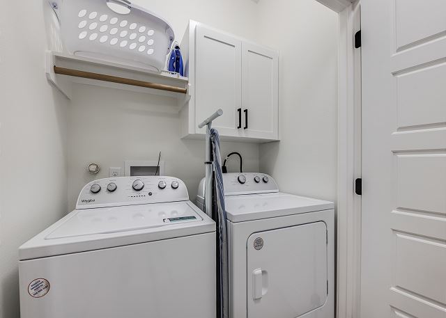 In-property washer and dryer