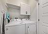 Convenient in-property washer and dryer available for guest use