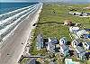 Aerial view of Lost Colony Boardwalk 