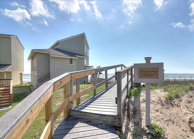 Boardwalk to the beach.  