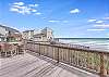 Beachfront views from 2nd floor balcony deck