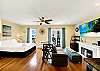 Living and sleeping areas. 