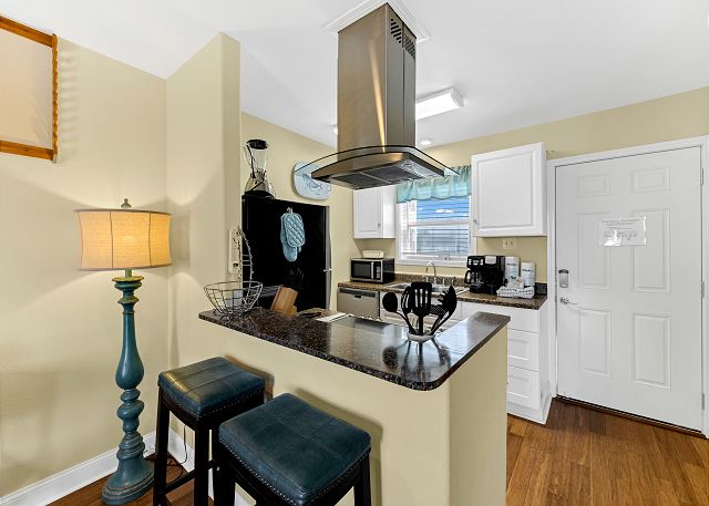 Kitchen and front door