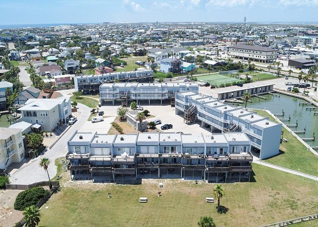 Birds eye view from canal