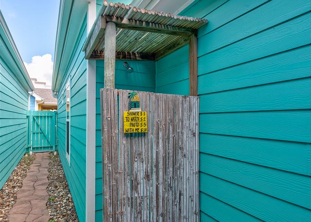 Outdoor Rinse Station for convenience 