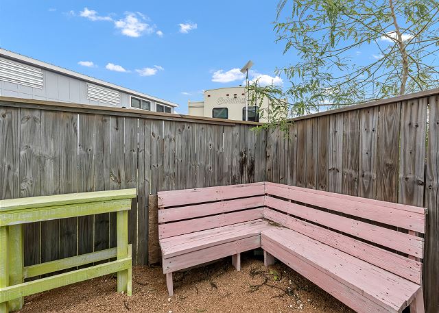 Bench for outdoor lounging