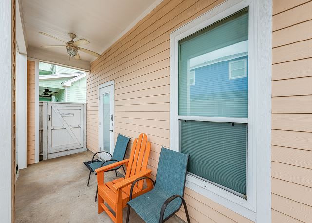 Back patio seating