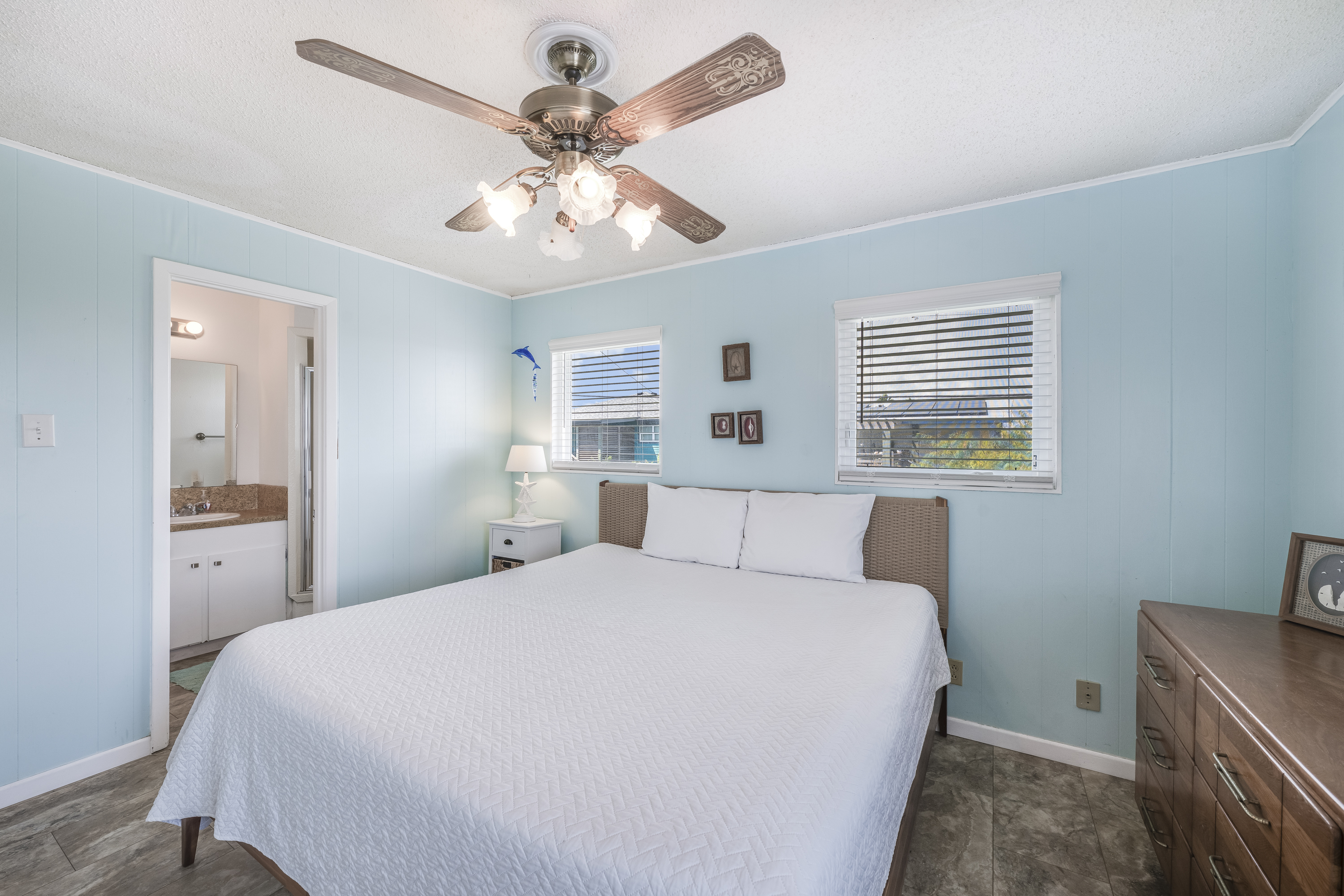Wake up to sunshine and soothing beach-house comfort featuring a ensuite bathroom