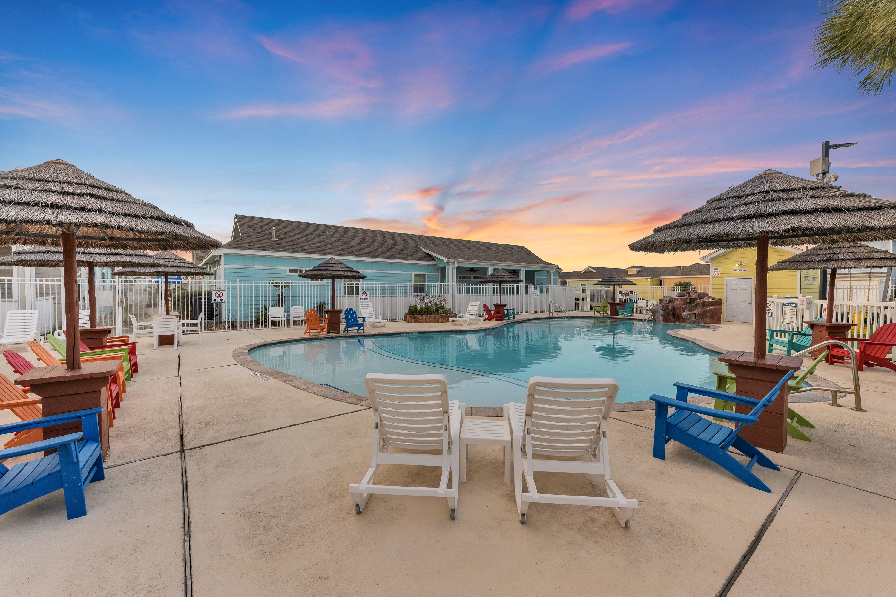 Make a Splash or Sun Bathe at the Lagoon Style Pools