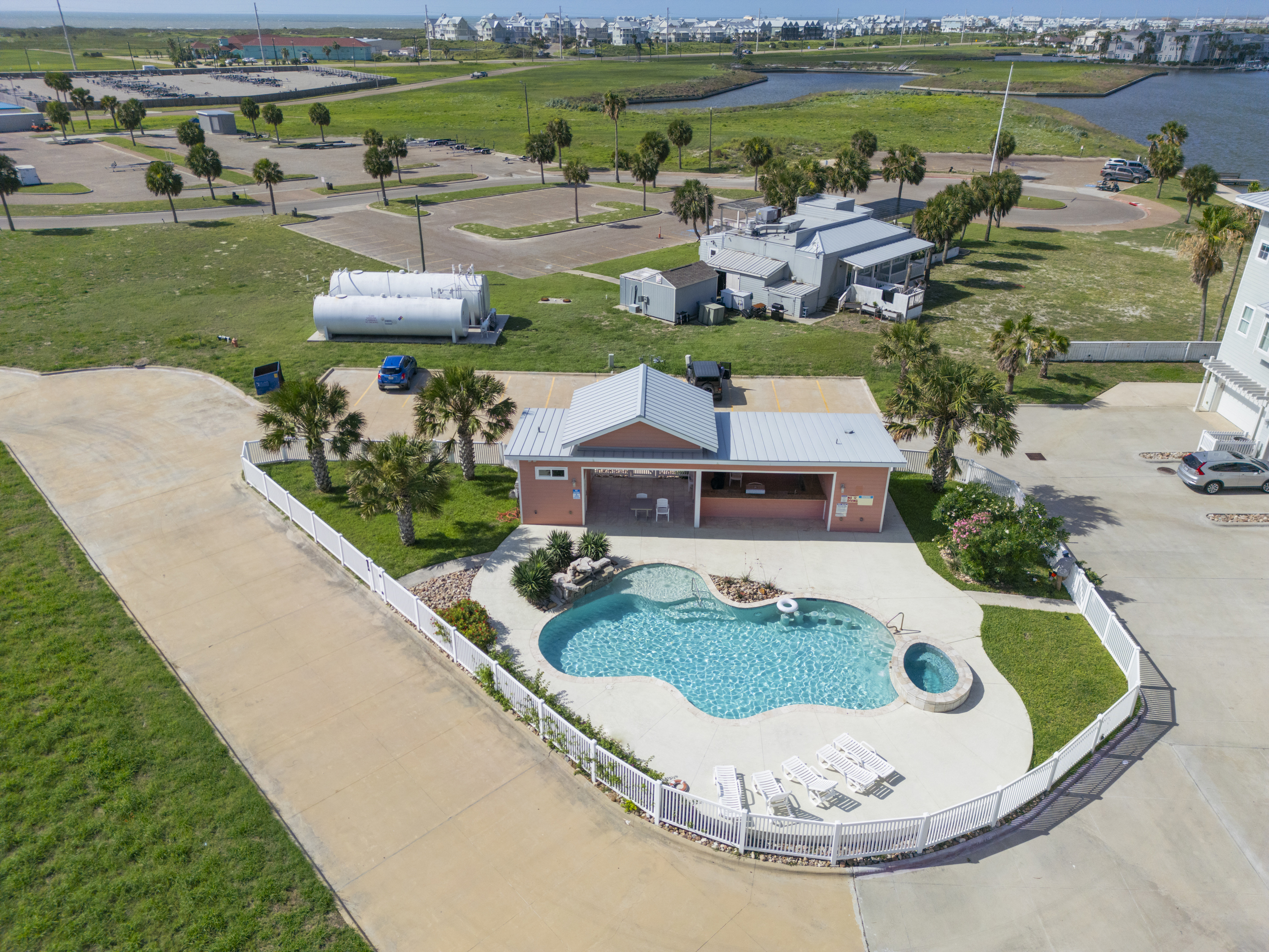 Community Pool View from Above