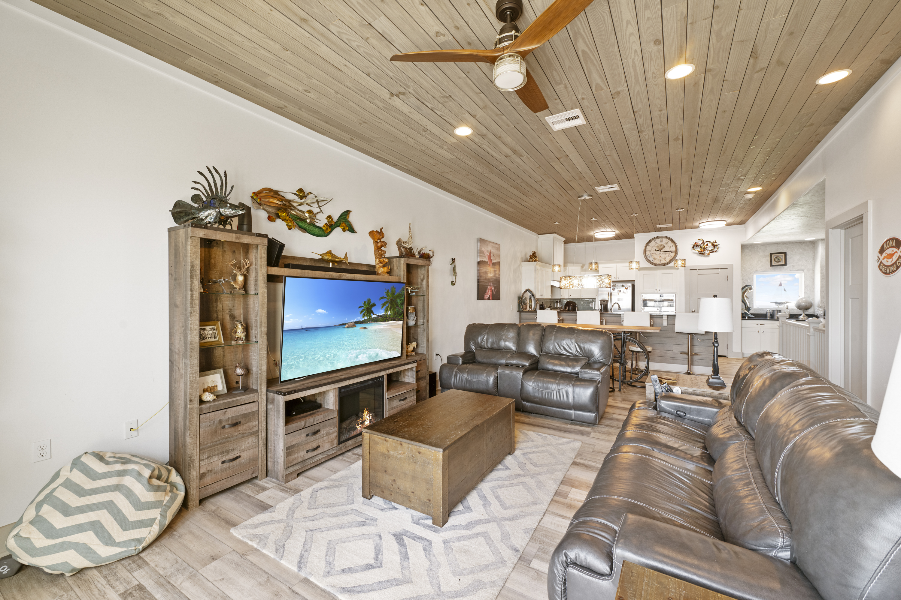 Spacious Third Floor Designed for Entertaining - Featuring the Main Living Area, Kitchen, and Dining Room