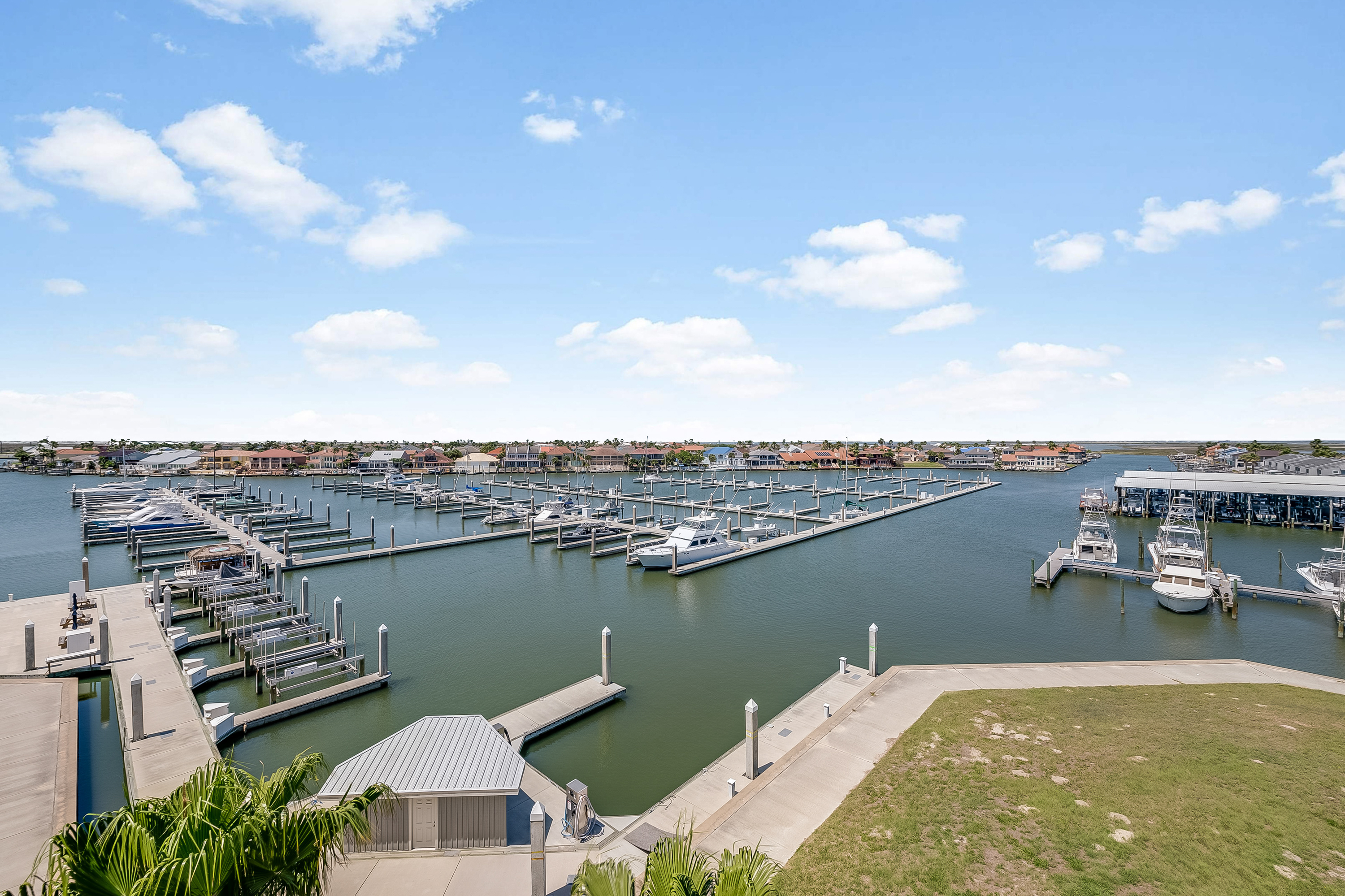 Island Moorings Marina with Views of the Bay Just Beyond