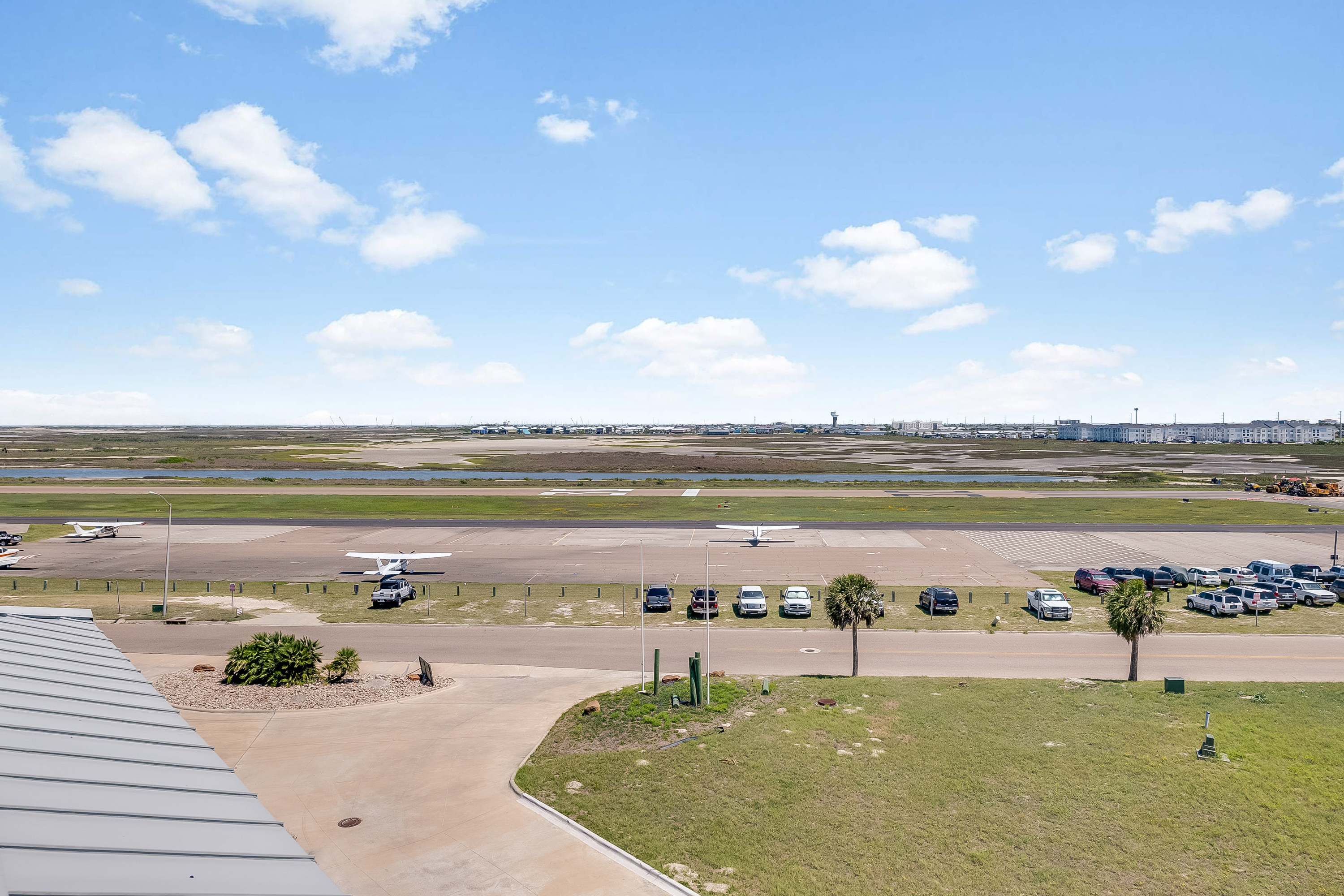 Plane Perspective -View of the Mustang Beach Airport