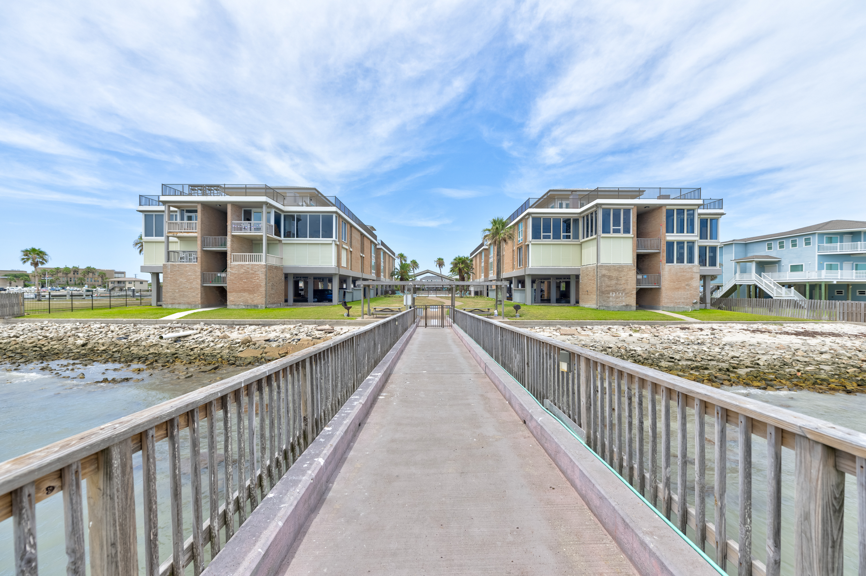 View of Channelview Condominiums From It''s Private Pier