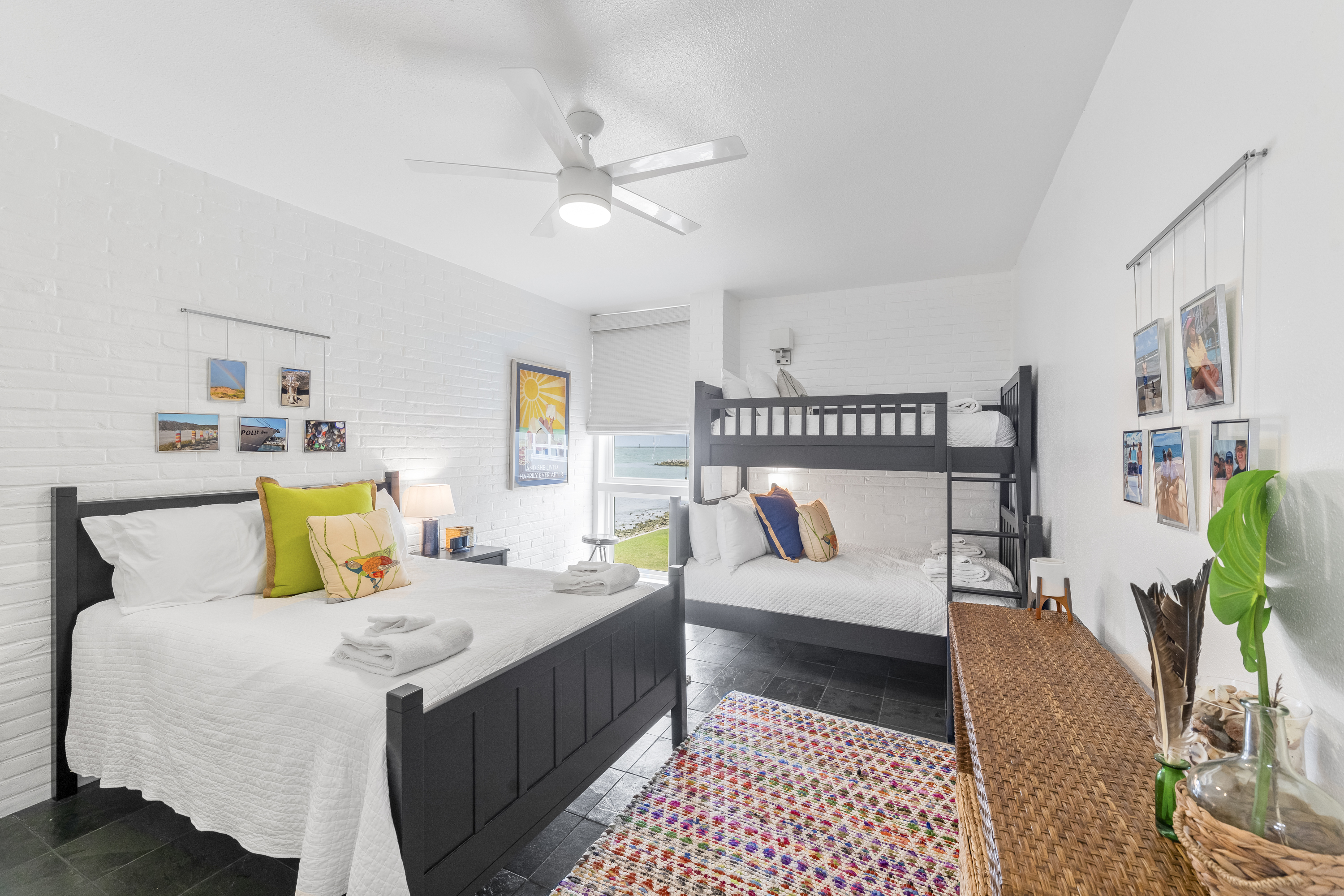 Fun and Functional Spacious Guest Room with Full Bed and Twin-Over-Full Bunk, Sleeps 5 Comfortably