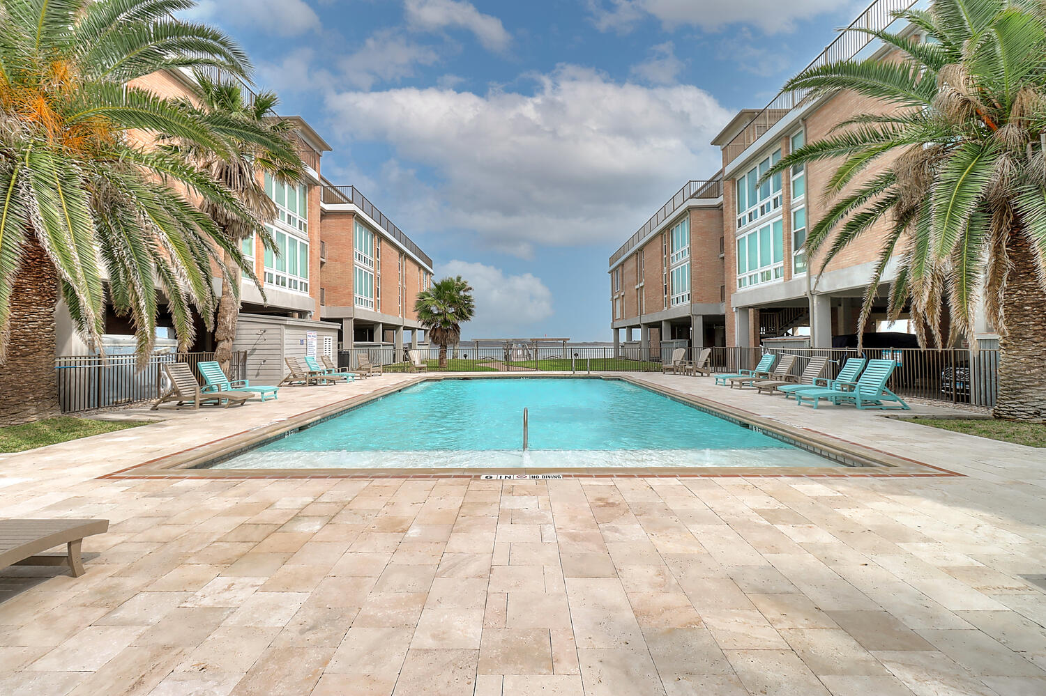 Pool with Scenic Channel View