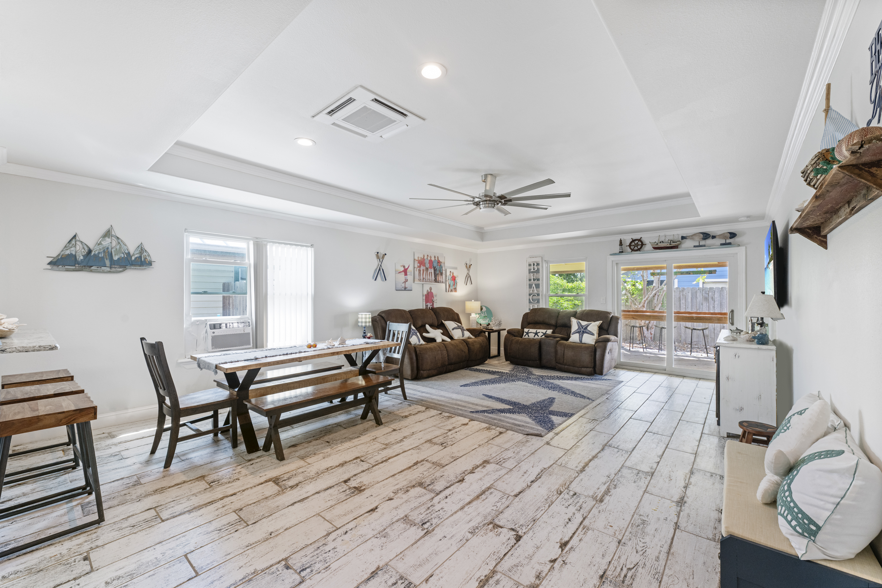 Bright Social Spaces with Coastal Charm