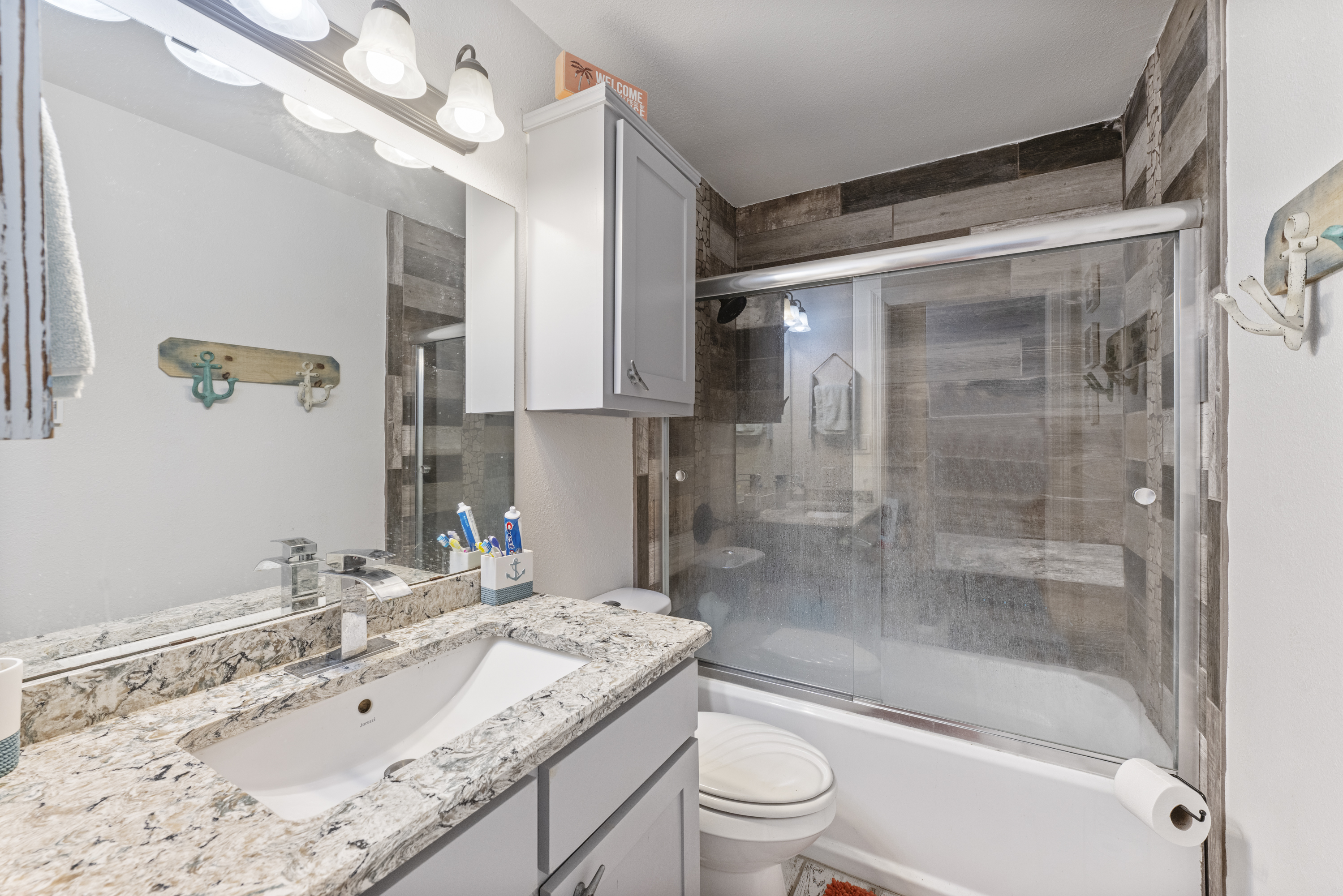 Convenient Guest Bathroom Just Steps from Living and Sleeping Areas
