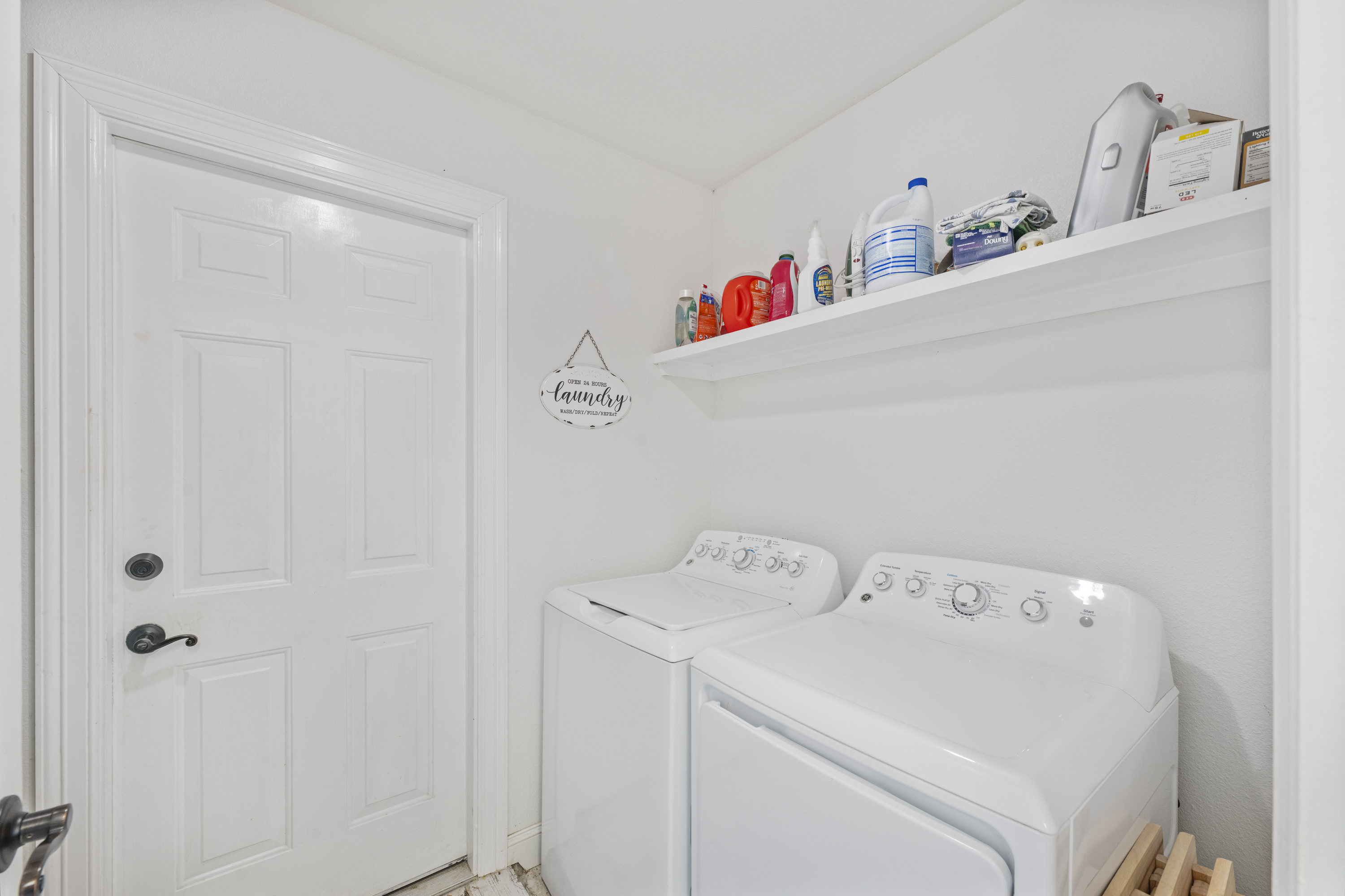 Laundry Made Easy with Washer and Dryer Located Inside the Home