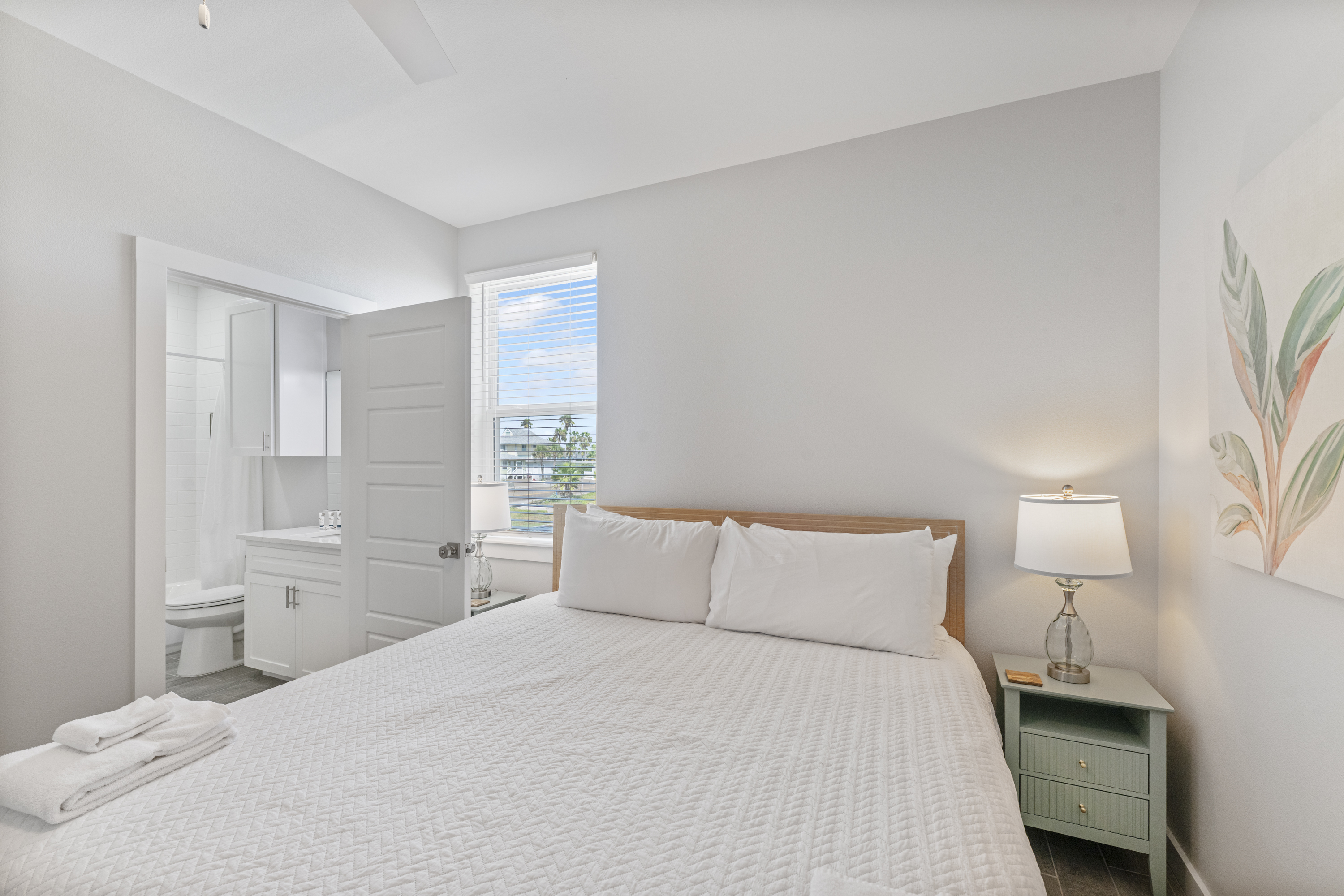 Relax in a King Bedroom with Convenient Shared Bathroom Access